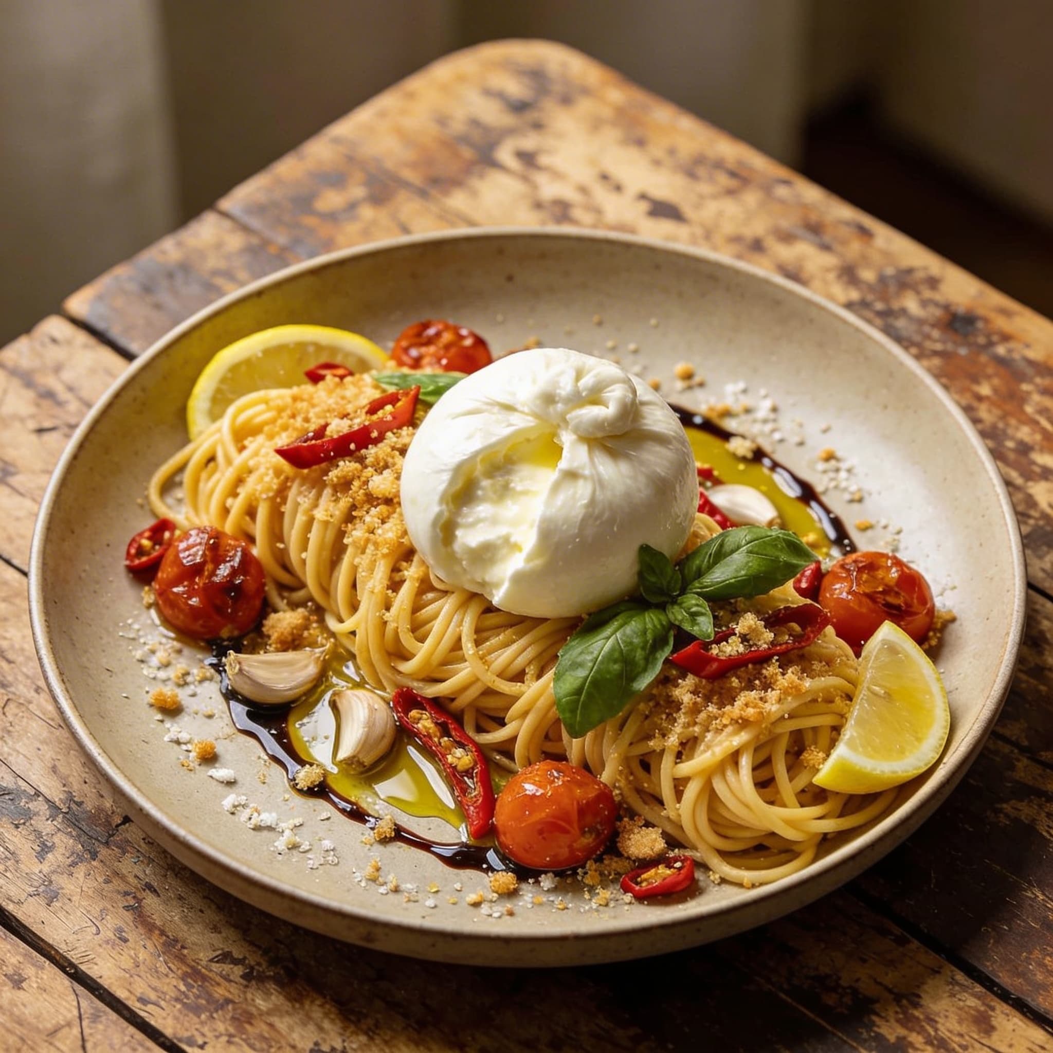 Burrata Pasta mit Confittomaten