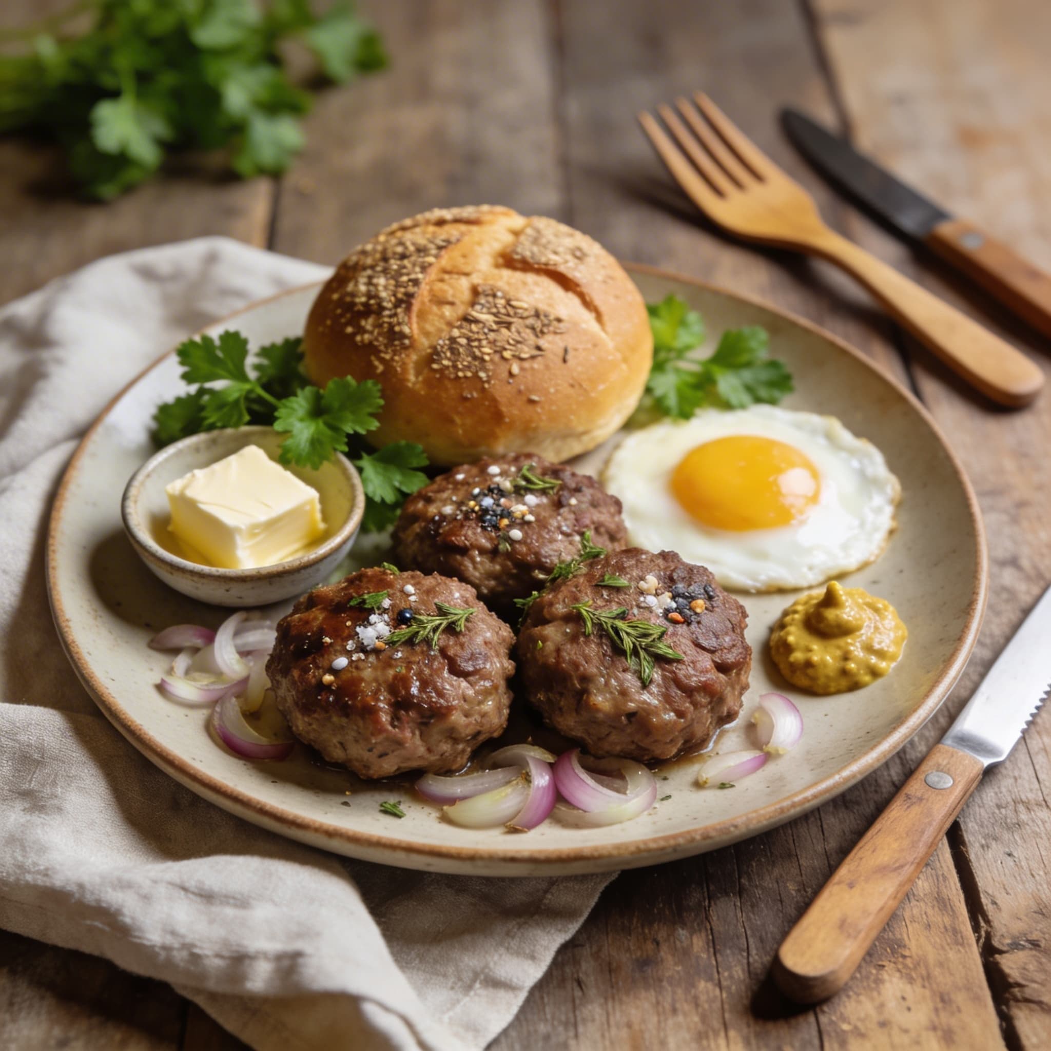 Klassische saftige Rinderfrikadellen