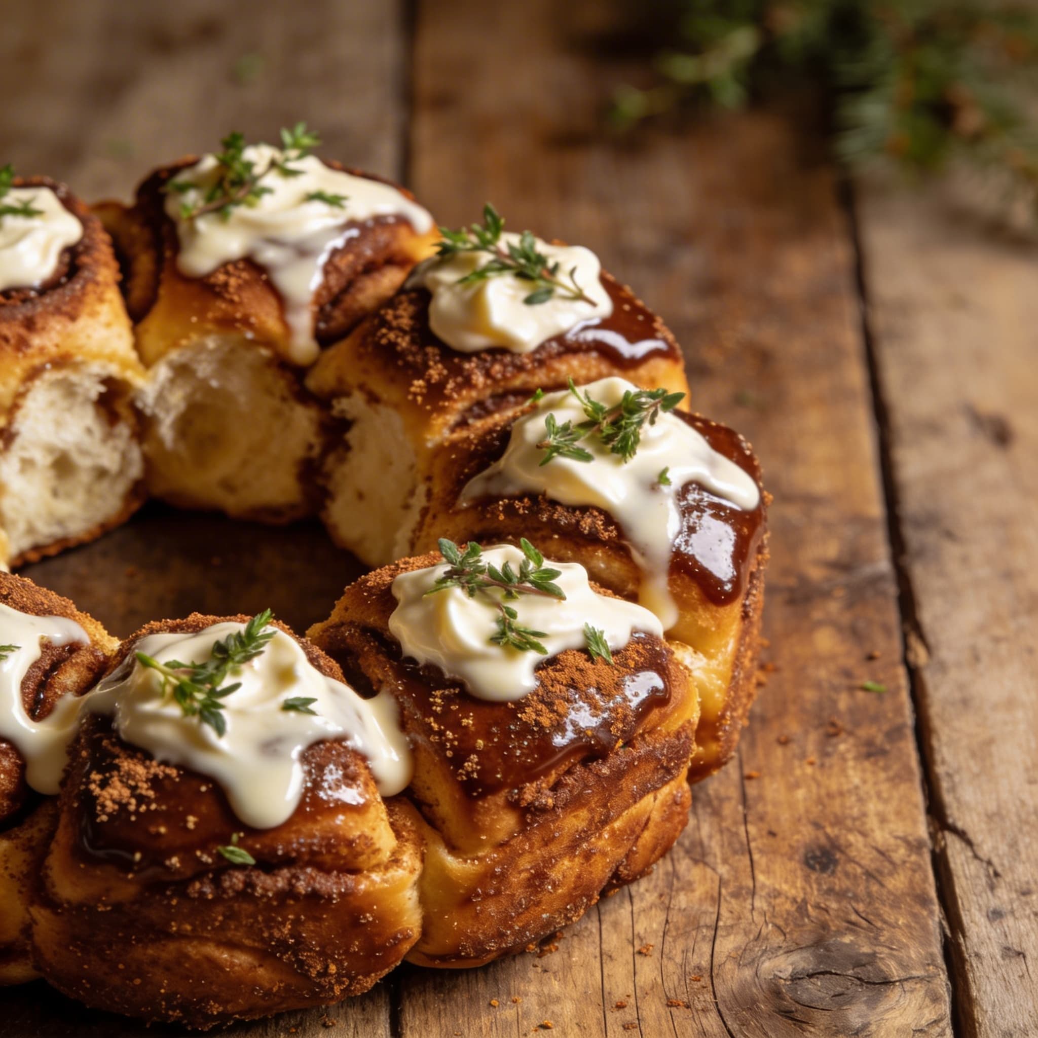 Festliches Lebkuchen-Monkey-Bread