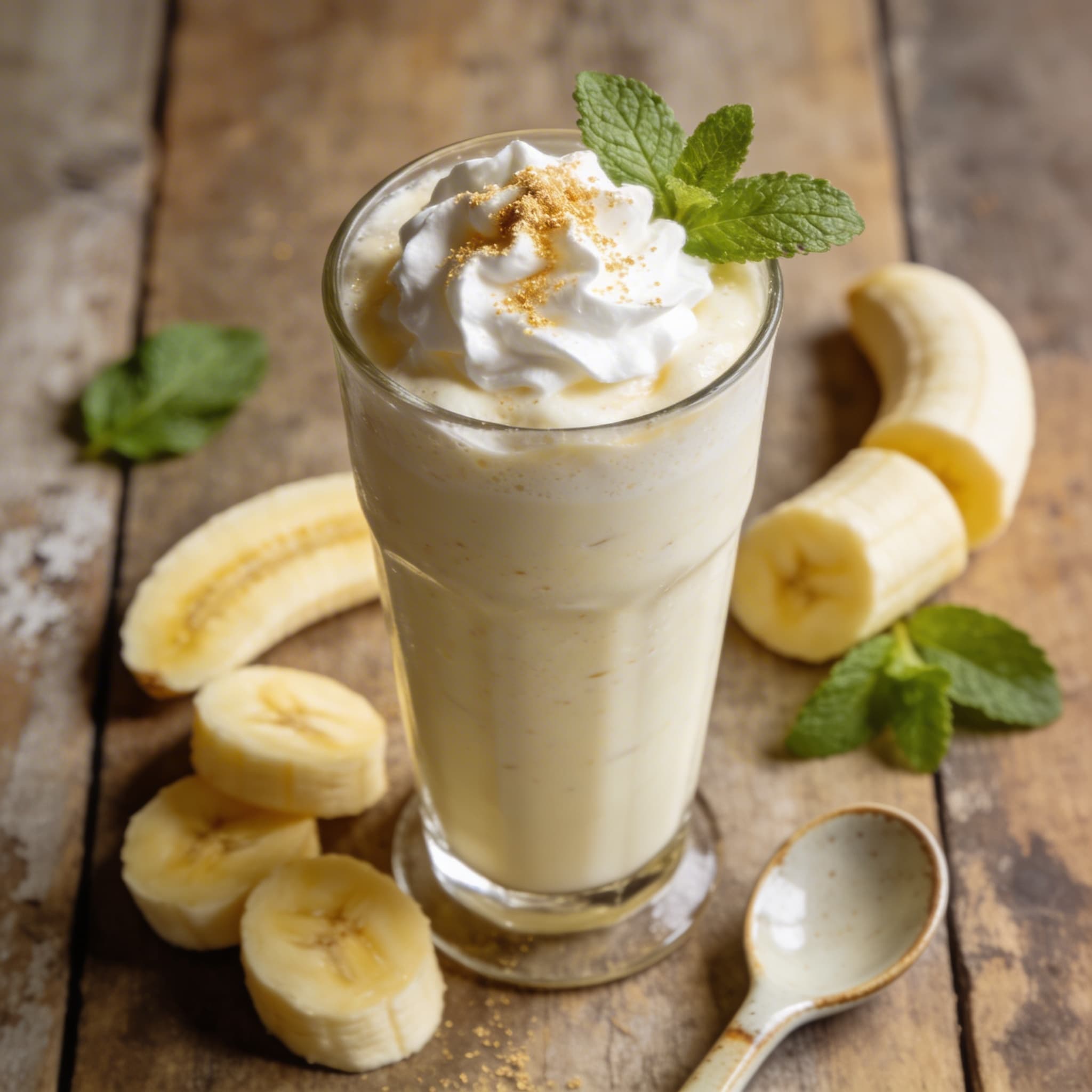 Cremiger Bananen-Vanille-Milkshake