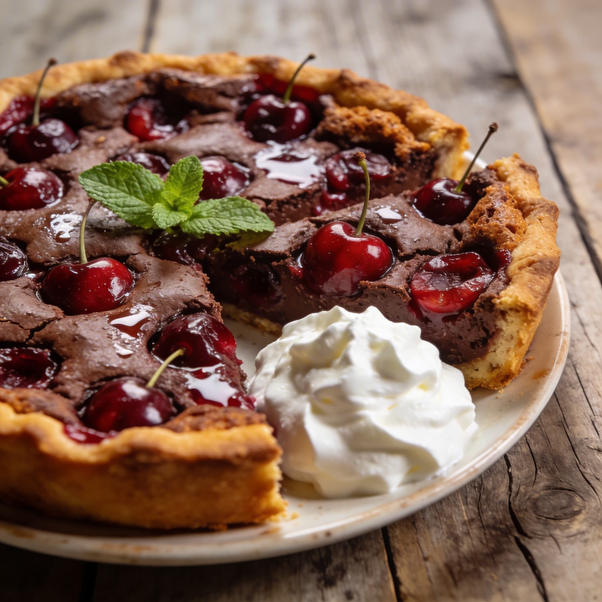 Schokoladen-Kirsch-Clafoutis