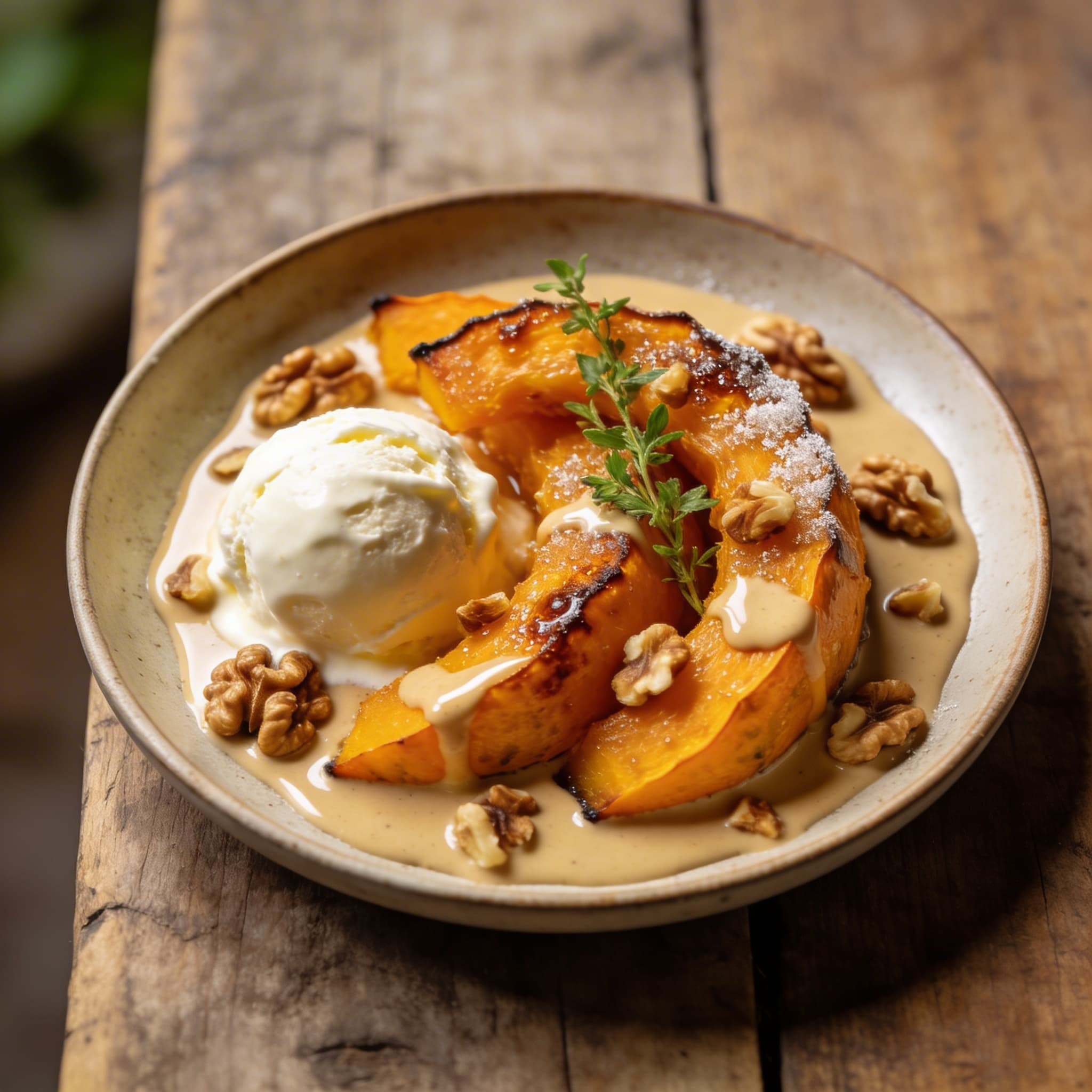 Kandierter Kürbis mit Walnüssen