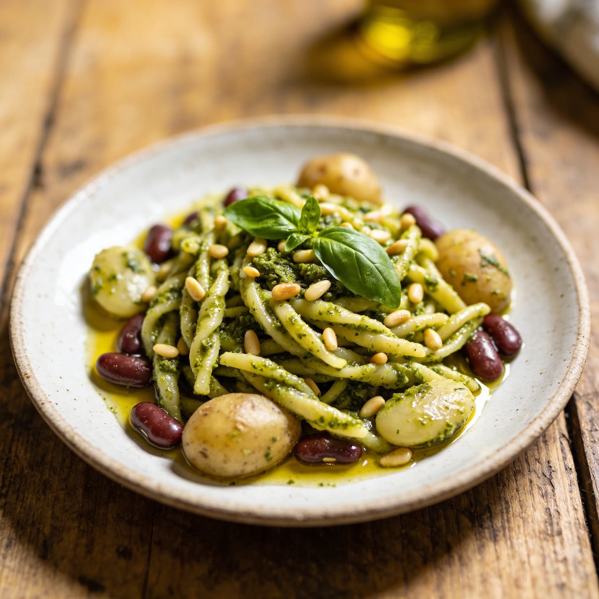 Ligurische Trofie mit Pesto