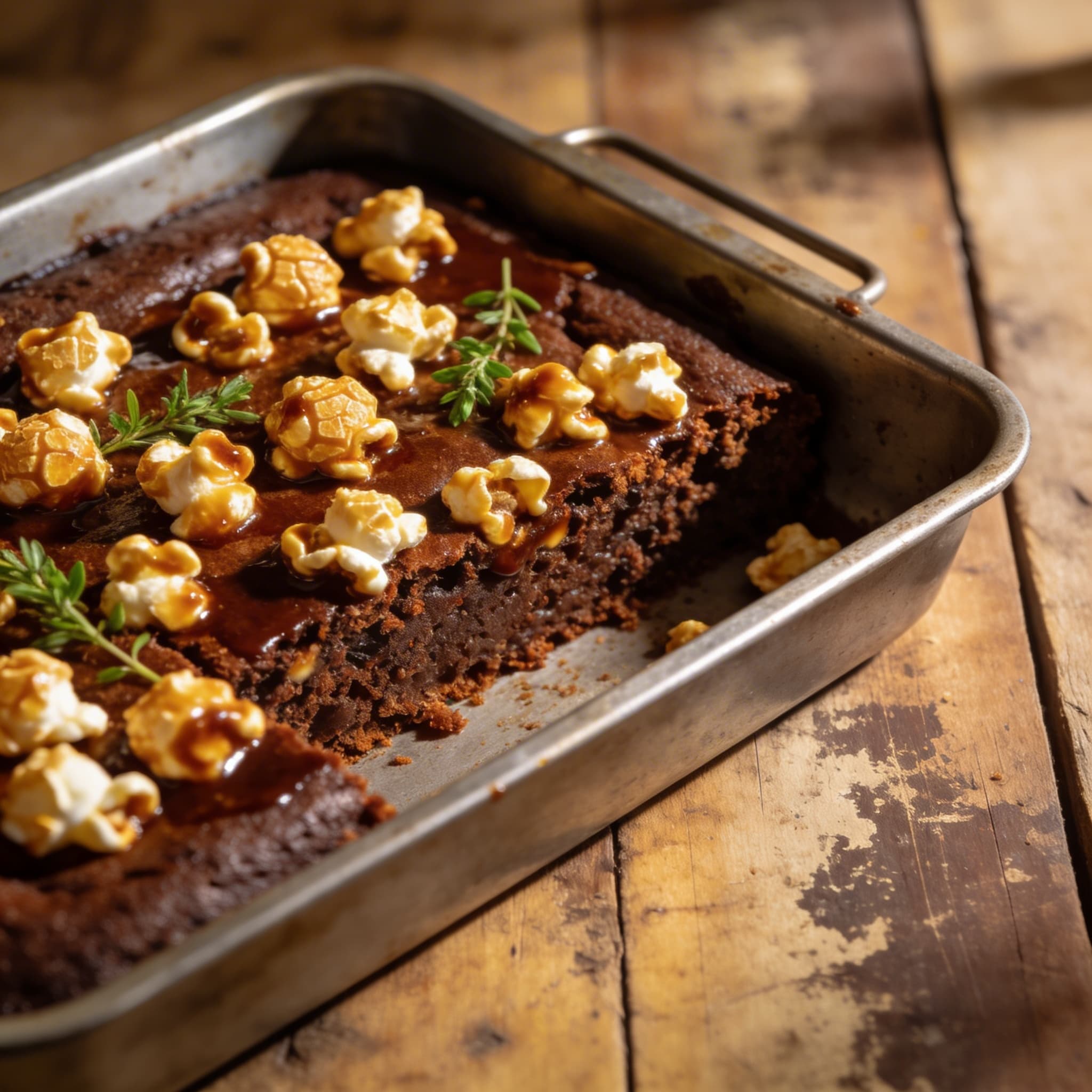 Saftiger Popcorn-Cola-Kuchen