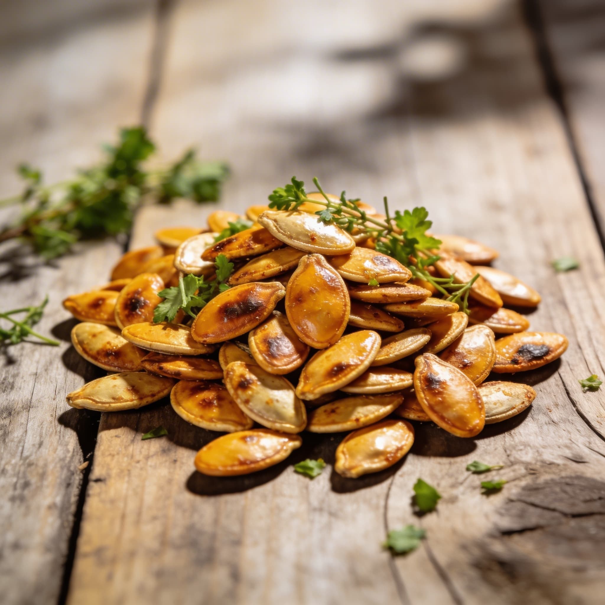 Geröstete Kürbiskerne zum Knabbern