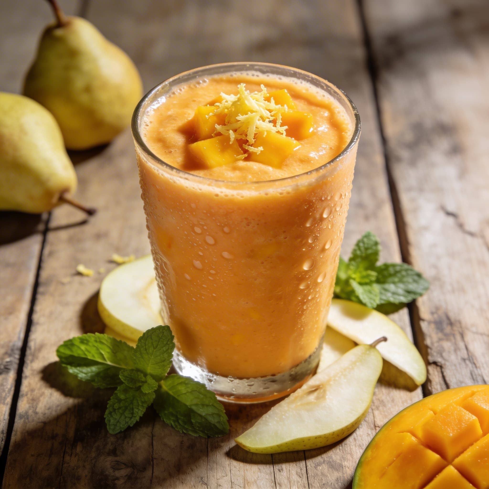 Fruchtiger Mango-Ingwer-Smoothie