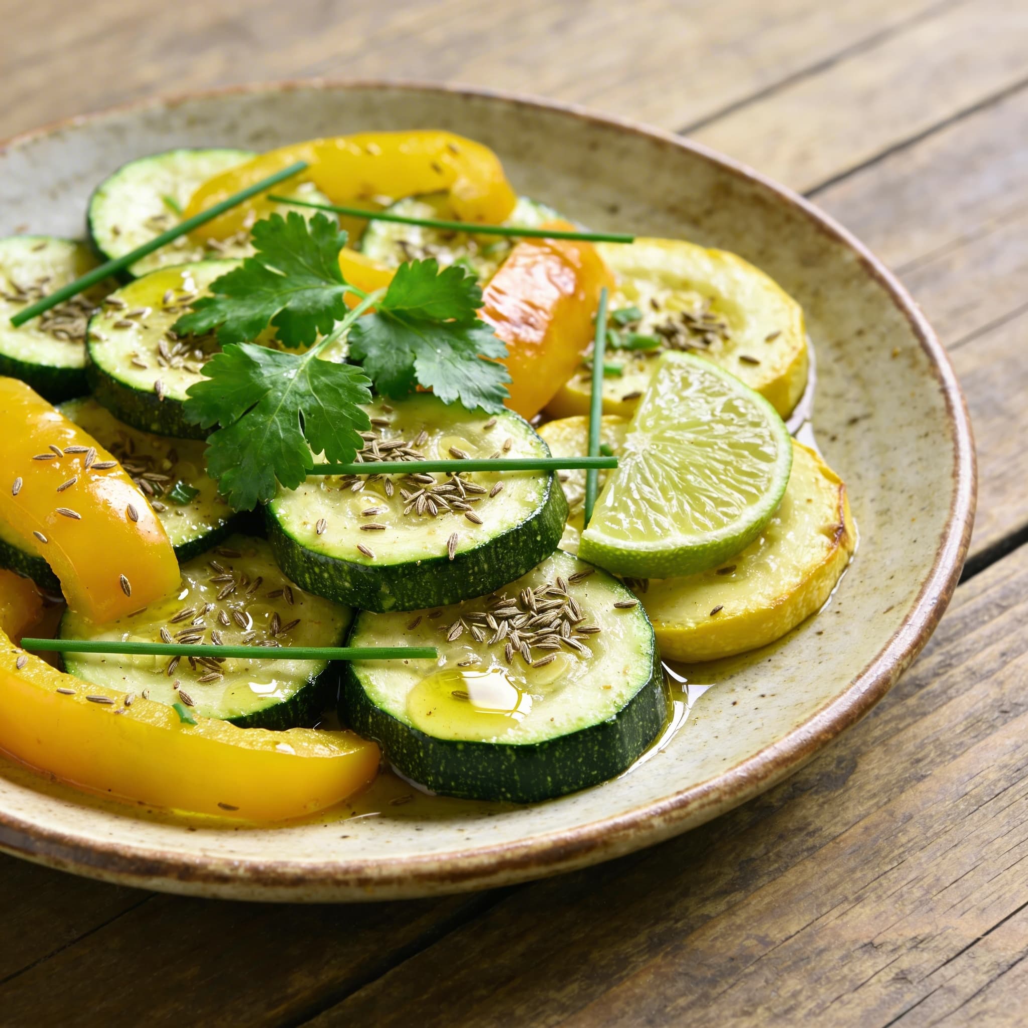 Mariniertes mediterranes Pfannengemüse