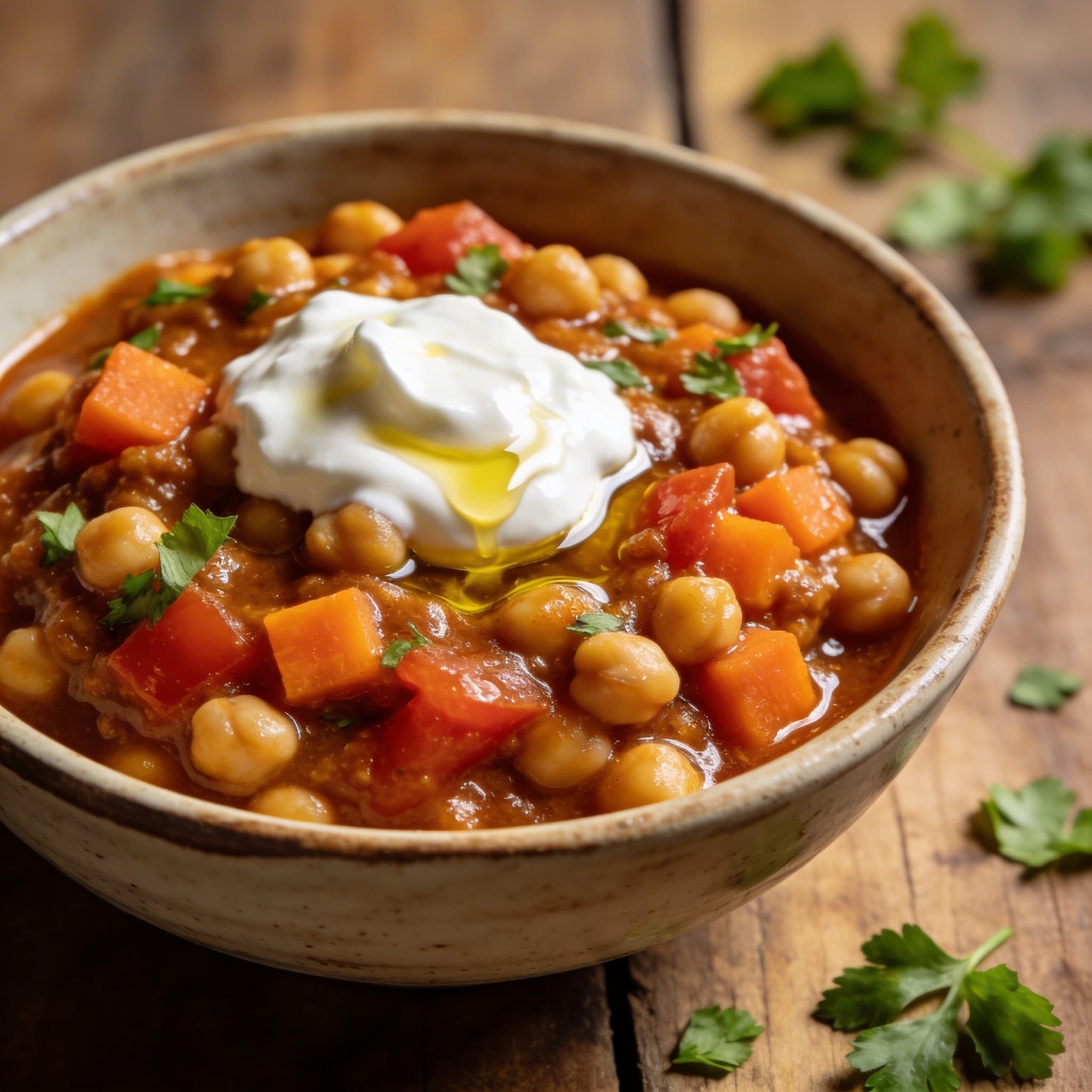 Orientalisches Kichererbsen-Gemüse-Ragù