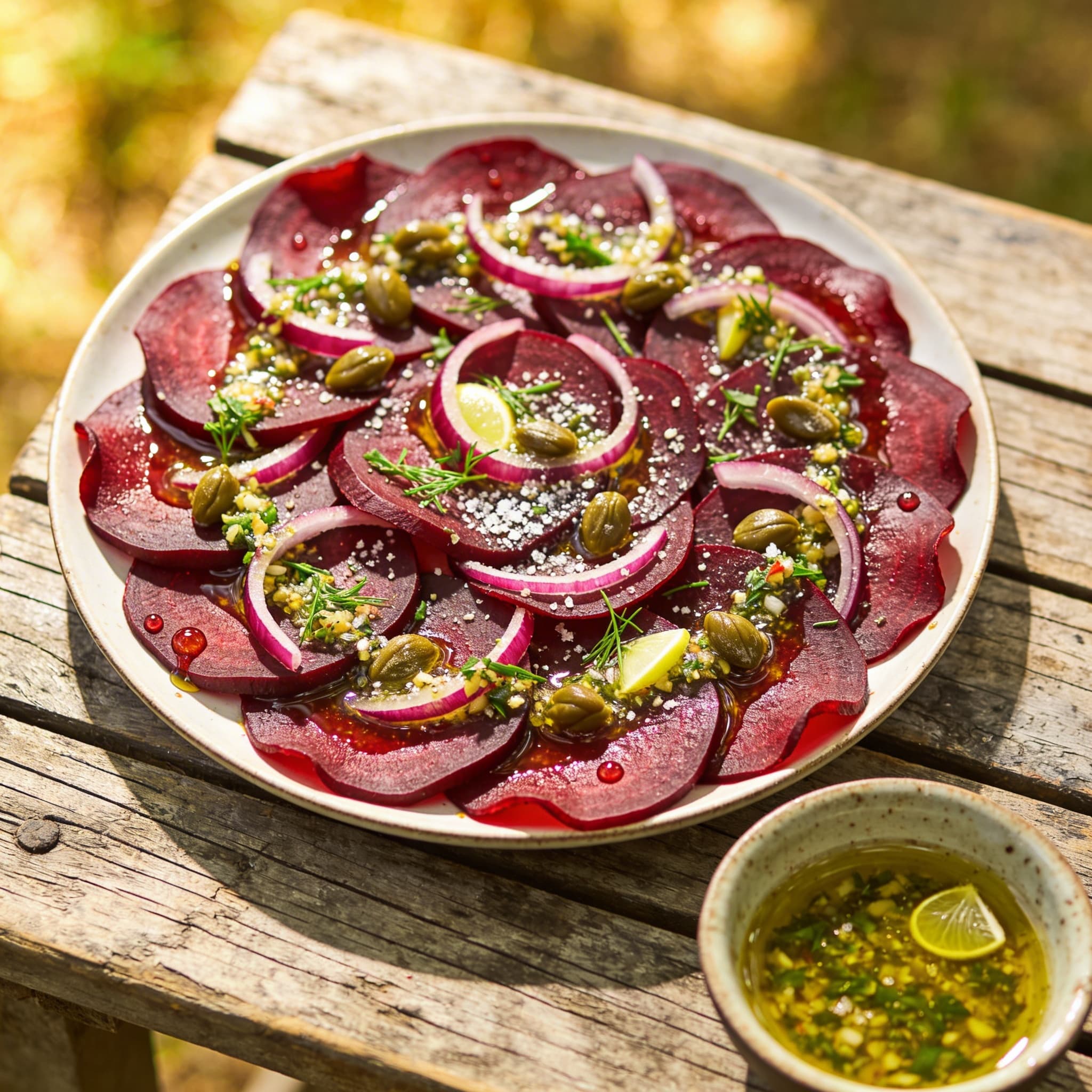 Frisches Rote-Beete-Carpaccio