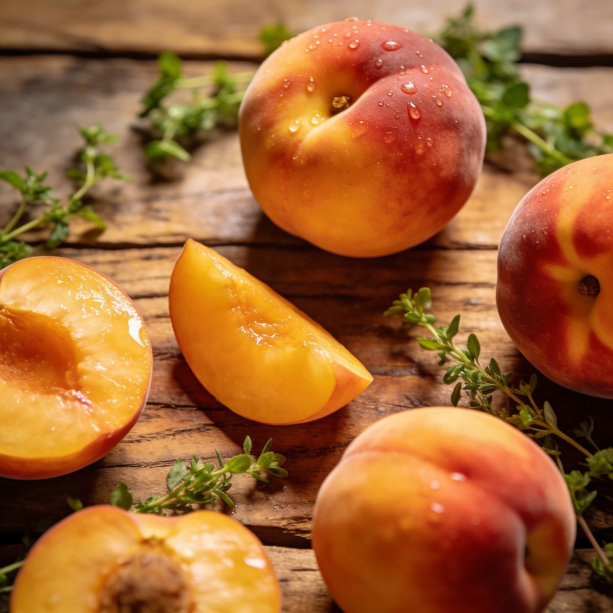 Frische Pfirsiche