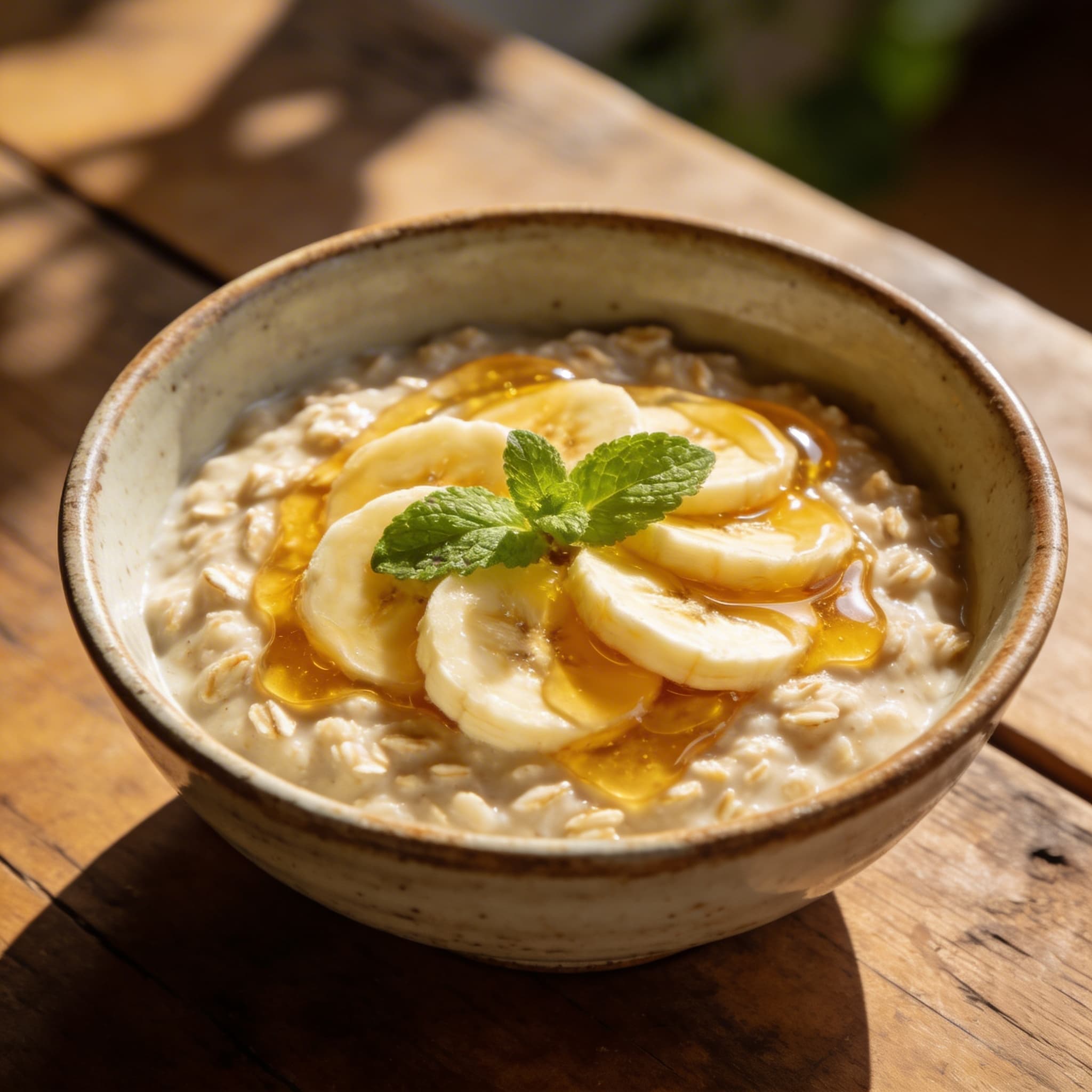 Cremiger Hafer-Bananen-Porridge
