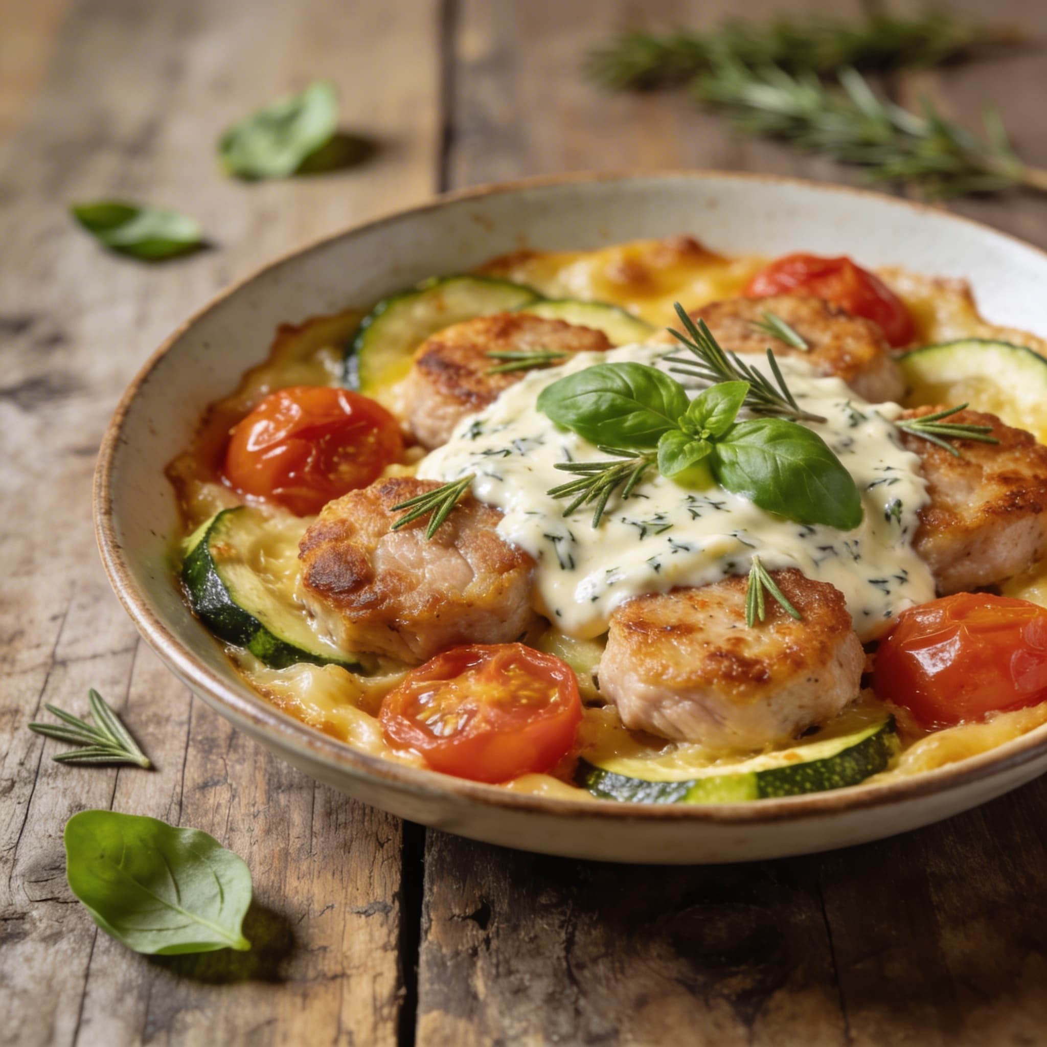 Provenzalischer Schweinefilet Auflauf