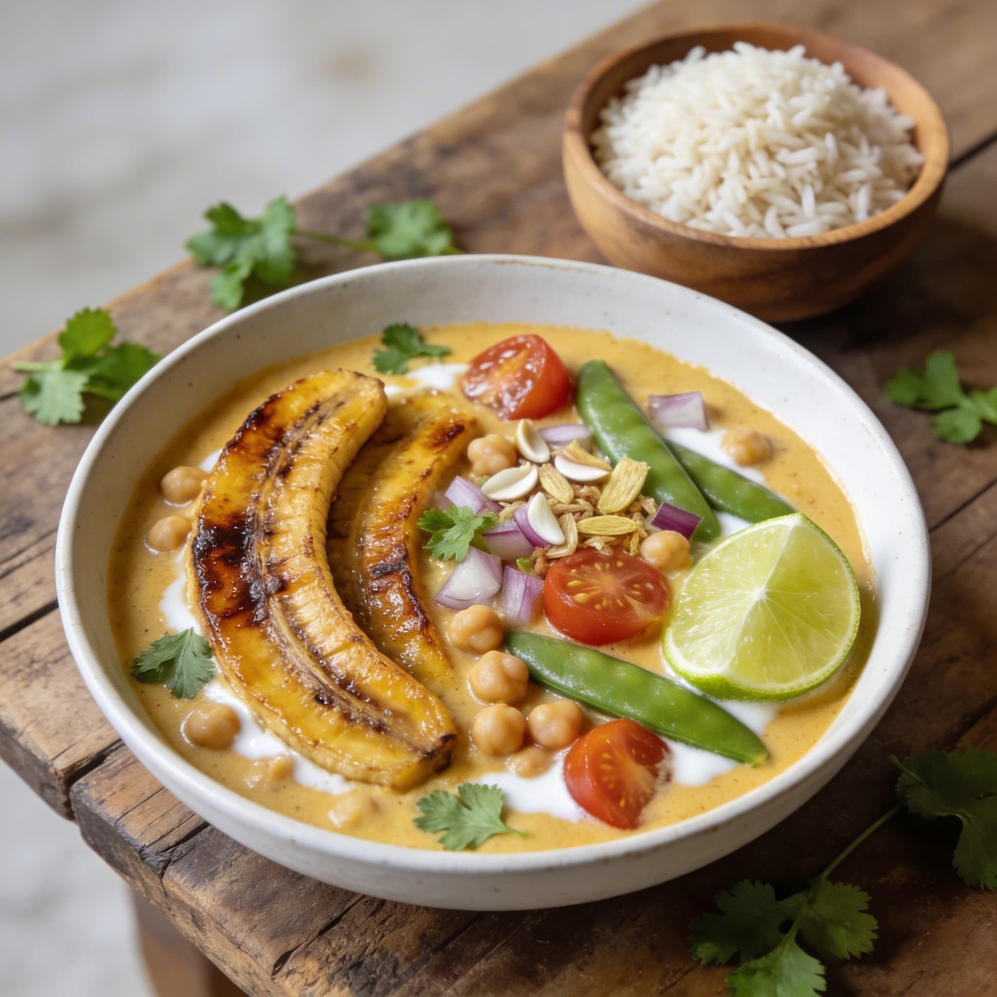 Cremiges Bananen-Curry