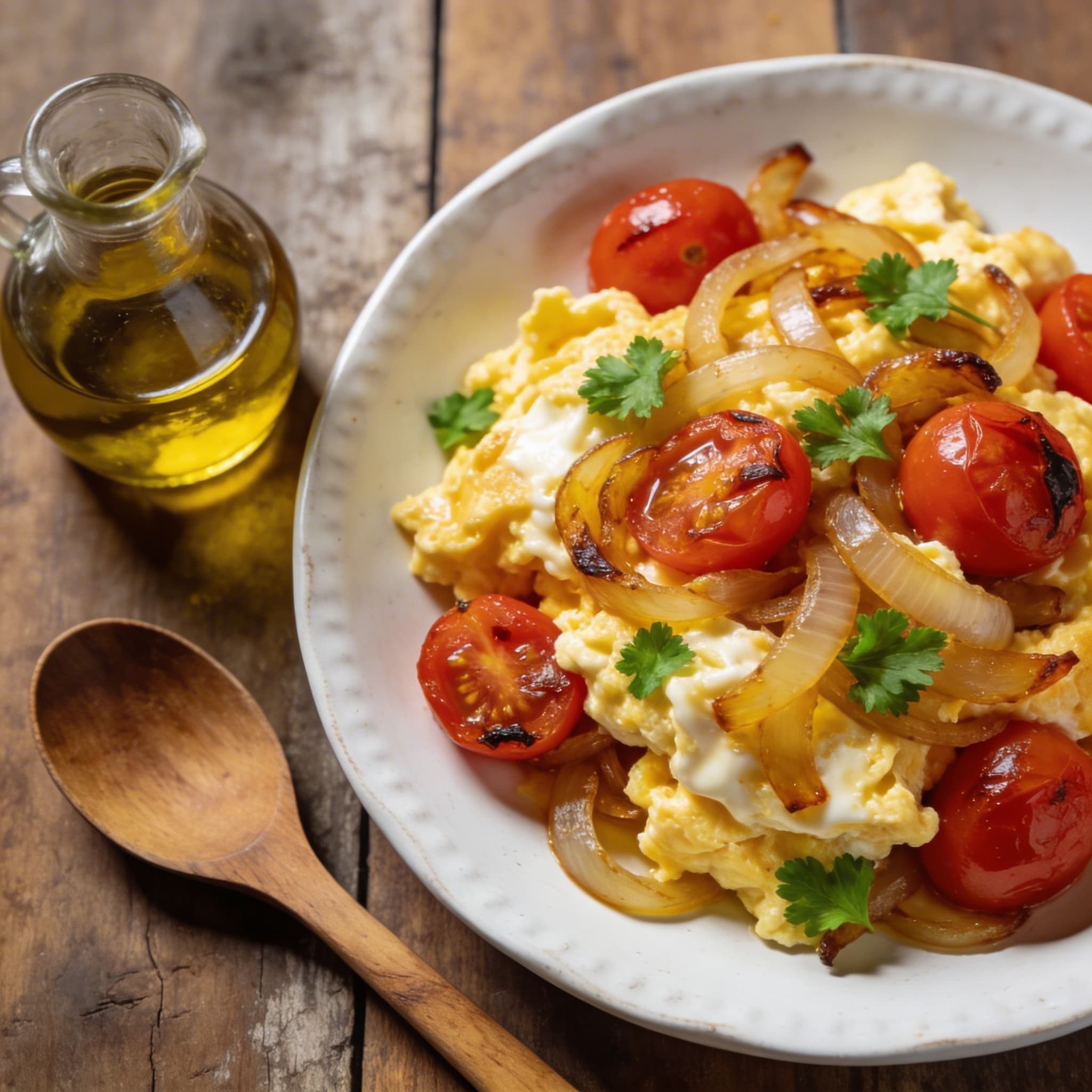 Klassisches Tomaten-Rührei