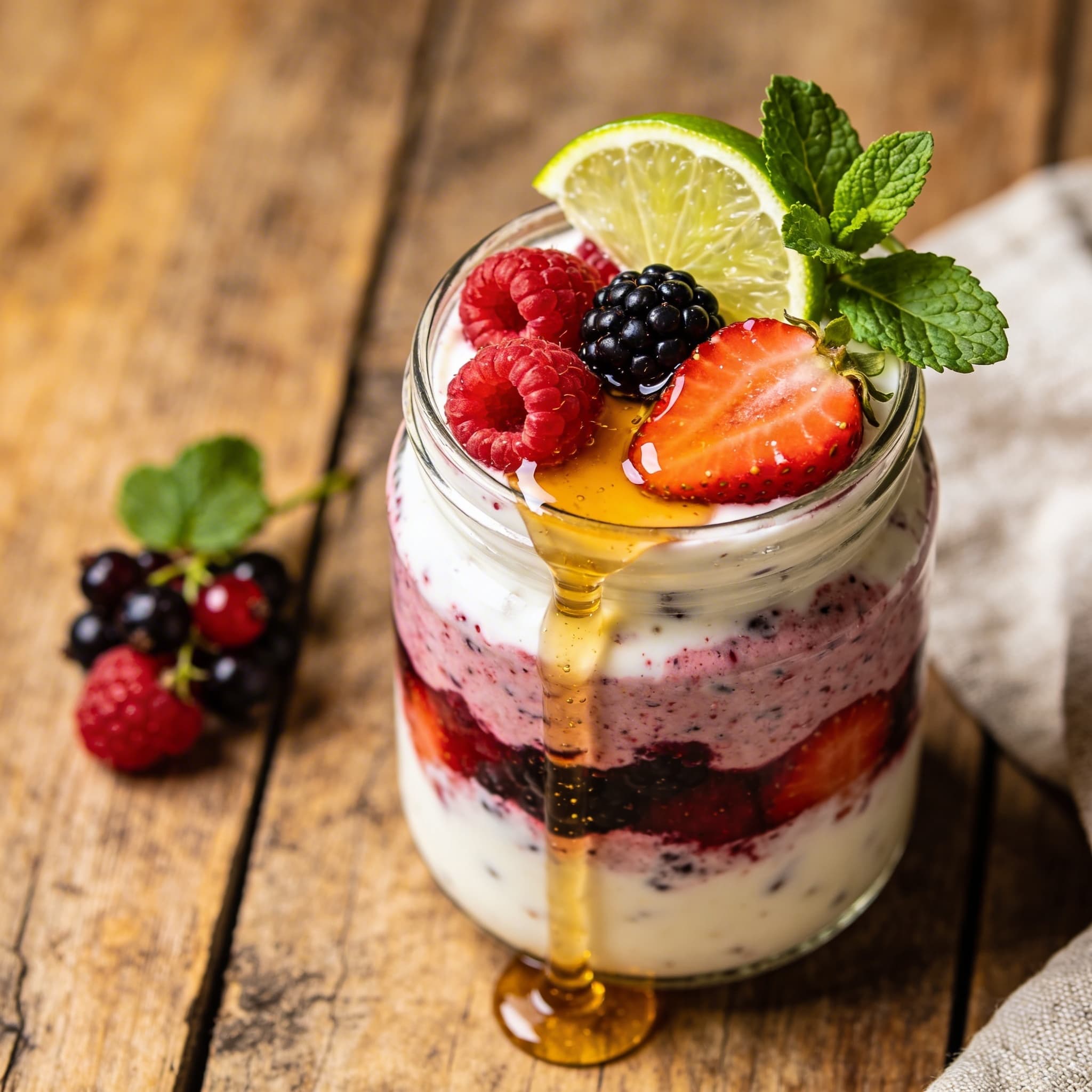 Frischer Beeren-Joghurt-Smoothie