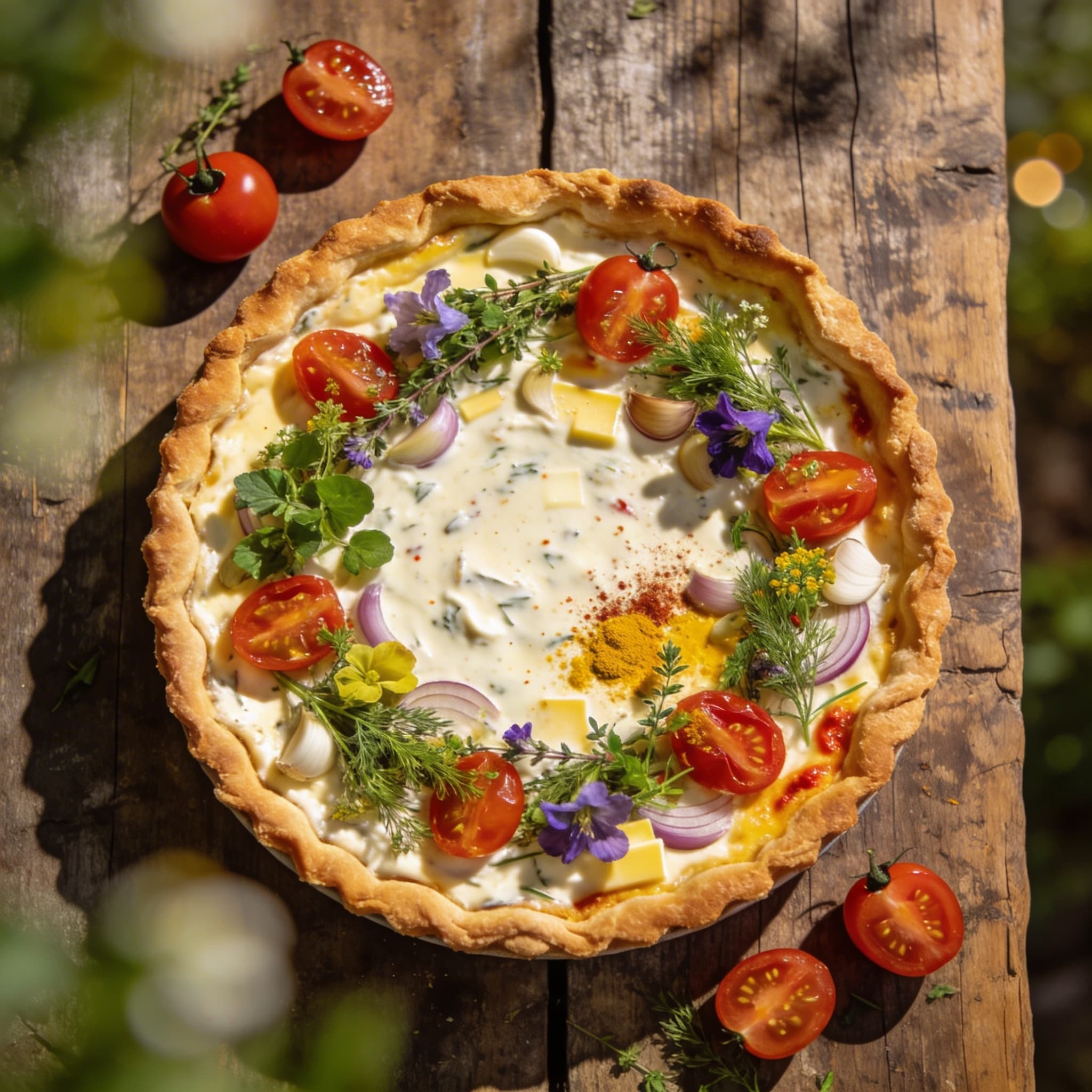 Herzhafte Kräutertorte