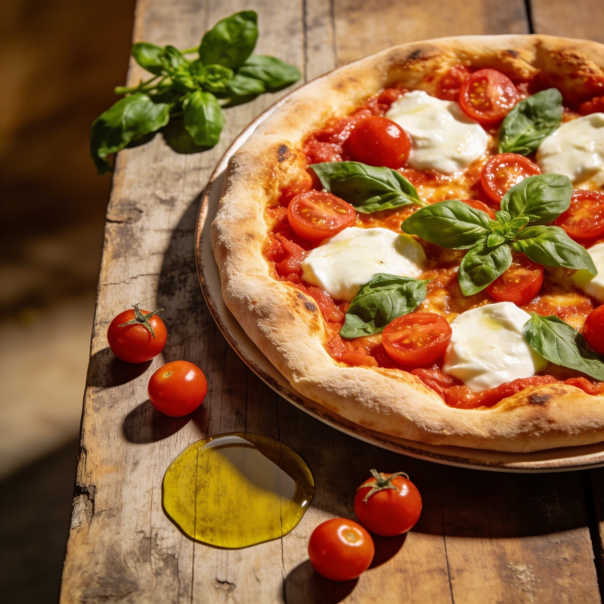 Klassische Pizza Bufalina