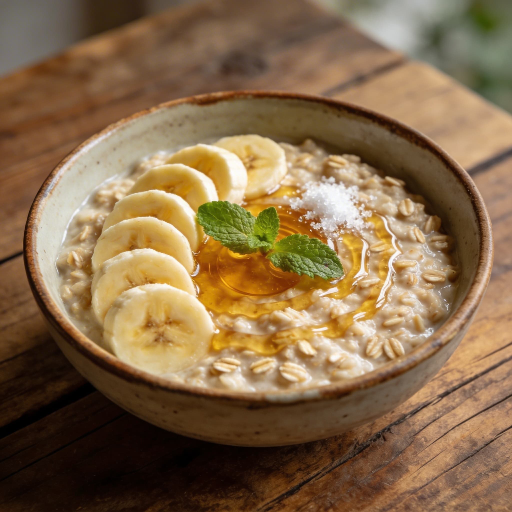 Cremiger Hafer-Bananen-Porridge
